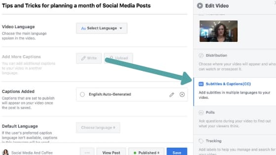 How to Add Captions to Your Facebook Video