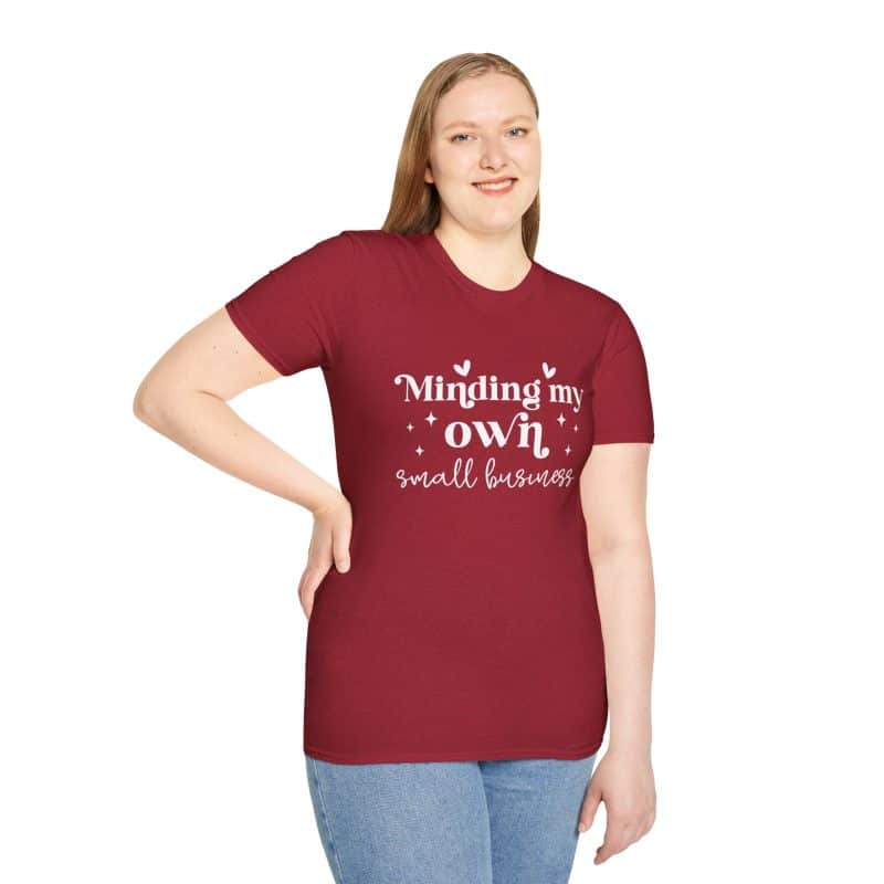 Minding My Own Small Business T-Shirt, Softstyle Tee for Entrepreneurs - Image 66