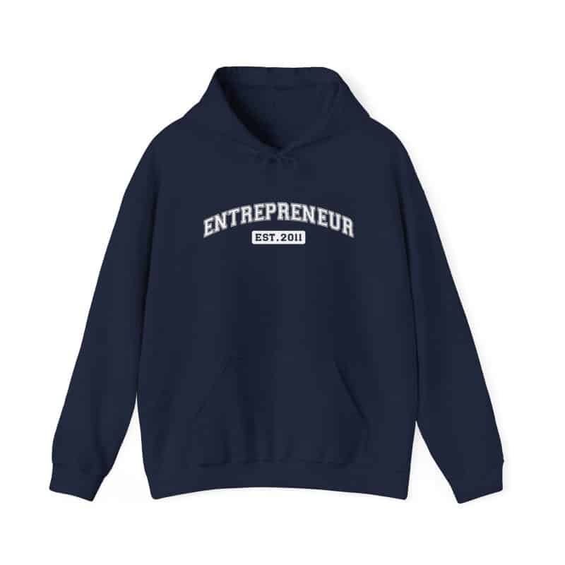 Entrepreneur Established Year Business Hoodie - Image 73