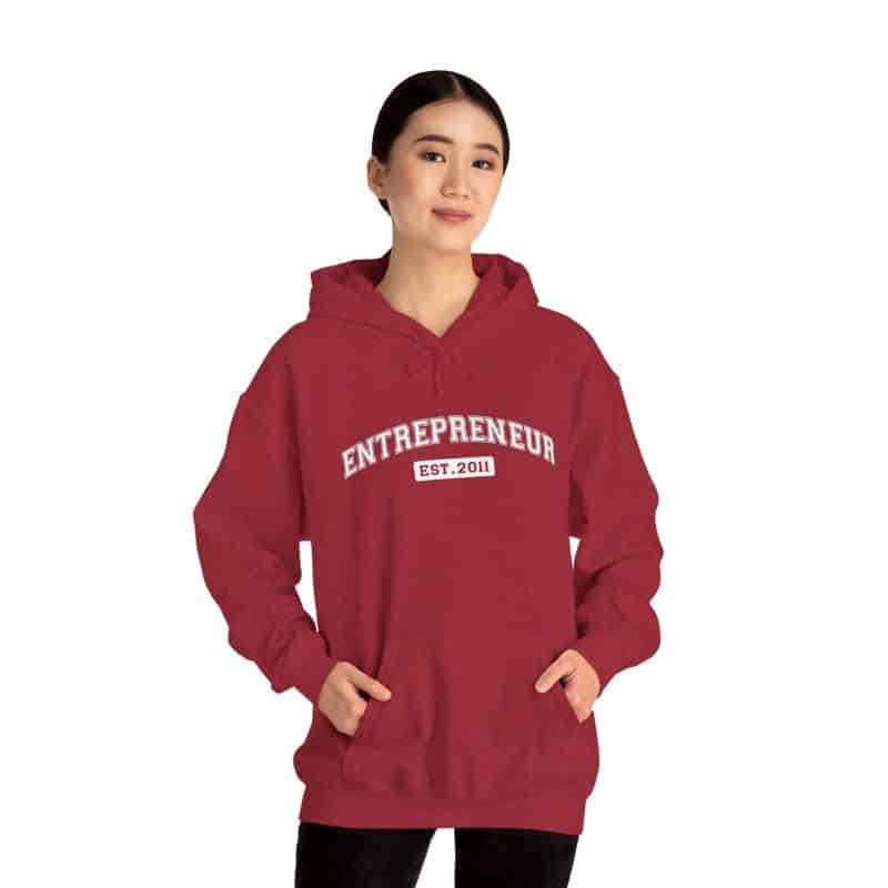 Entrepreneur Established Year Business Hoodie - Image 61