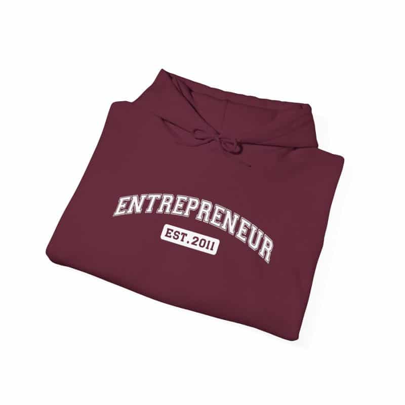 Entrepreneur Established Year Business Hoodie - Image 72