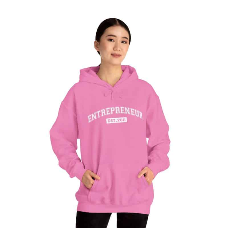 Entrepreneur Established Year Business Hoodie - Image 45