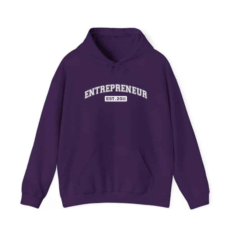 Entrepreneur Established Year Business Hoodie - Image 77