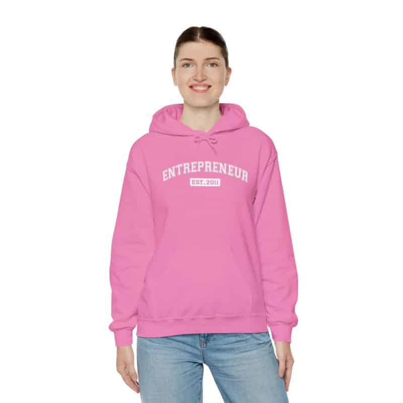 Entrepreneur Established Year Business Hoodie - Image 46