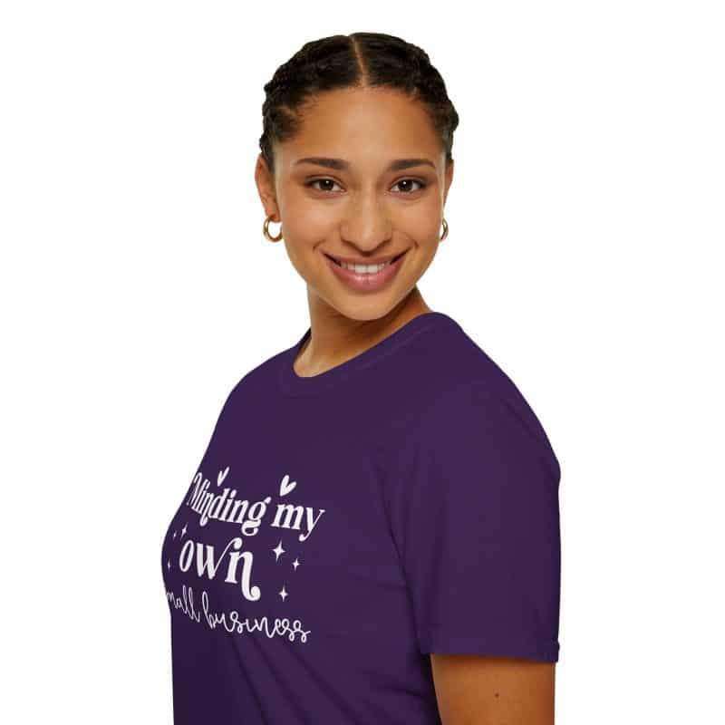 Minding My Own Small Business T-Shirt, Softstyle Tee for Entrepreneurs - Image 6