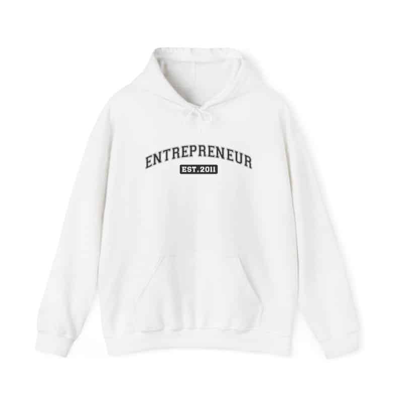 Entrepreneur Established Year Business Hoodie - Image 9