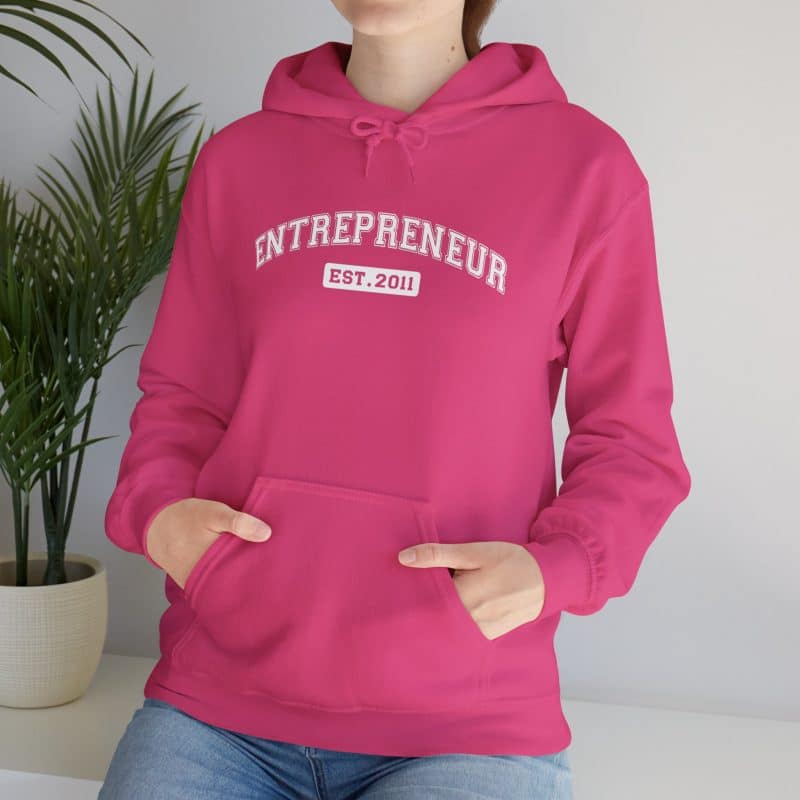 Entrepreneur Established Year Business Hoodie - Image 55