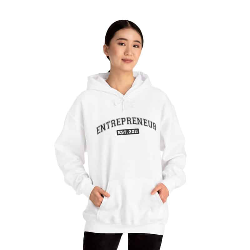 Entrepreneur Established Year Business Hoodie - Image 13