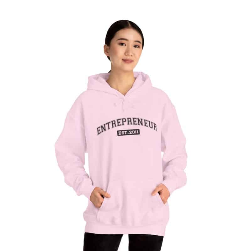 Entrepreneur Established Year Business Hoodie - Image 37