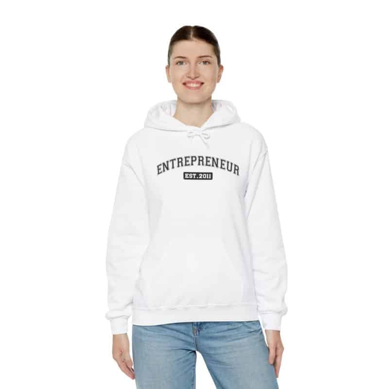 Entrepreneur Established Year Business Hoodie - Image 14