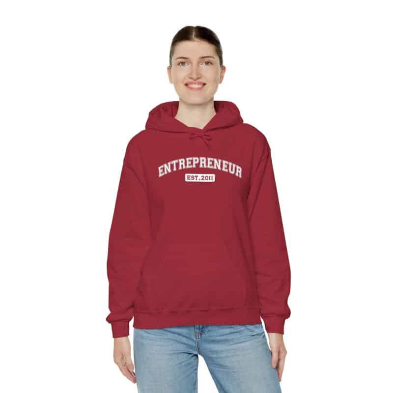 Entrepreneur Established Year Business Hoodie - Image 62