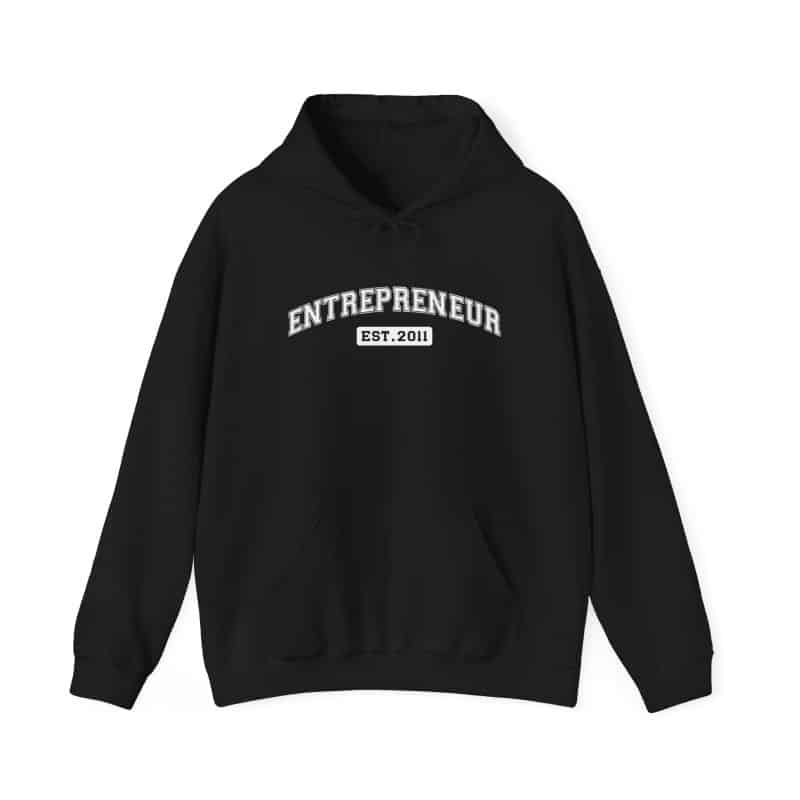 Entrepreneur Established Year Business Hoodie - Image 65