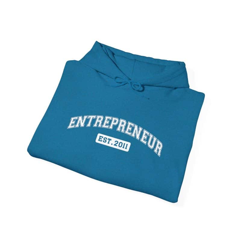Entrepreneur Established Year Business Hoodie - Image 28