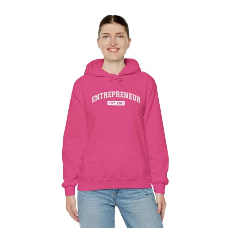 Entrepreneur Established Year Business Hoodie - Image 54