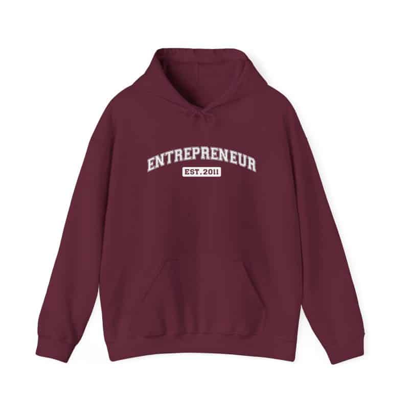 Entrepreneur Established Year Business Hoodie - Image 69