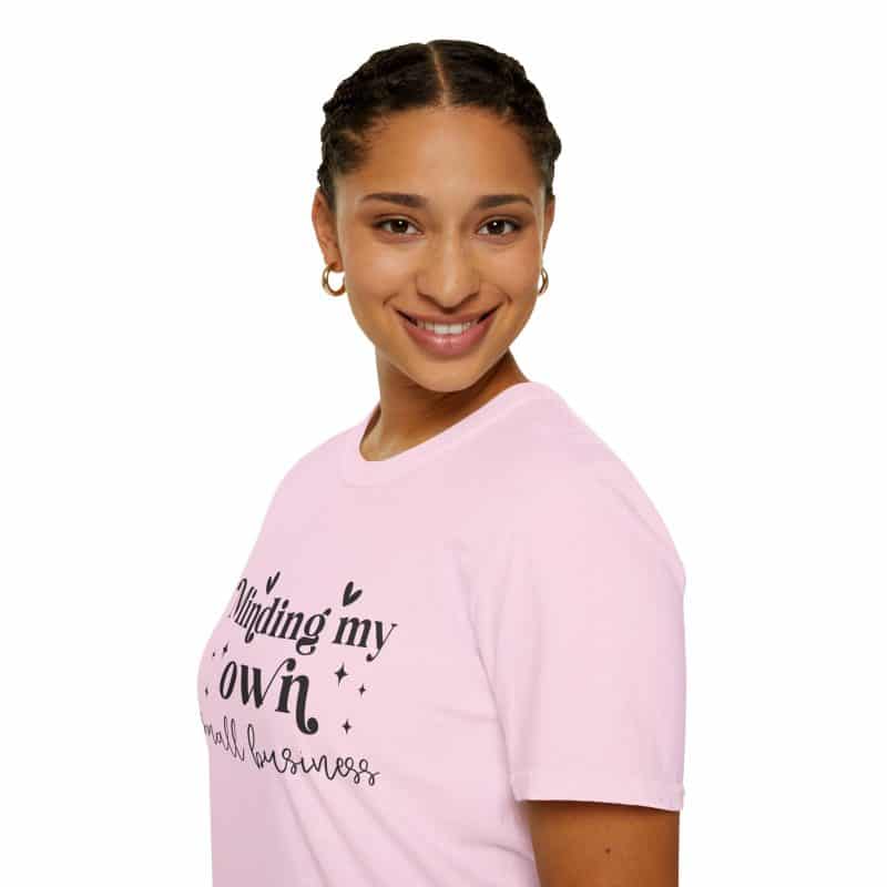 Minding My Own Small Business T-Shirt, Softstyle Tee for Entrepreneurs - Image 49
