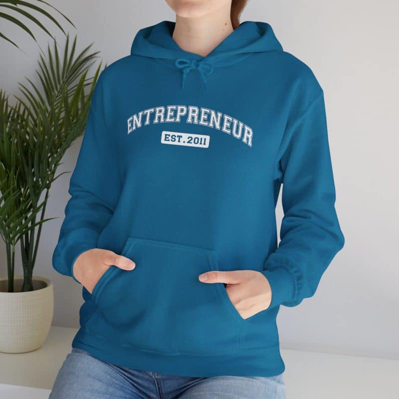 Entrepreneur Established Year Business Hoodie - Image 31