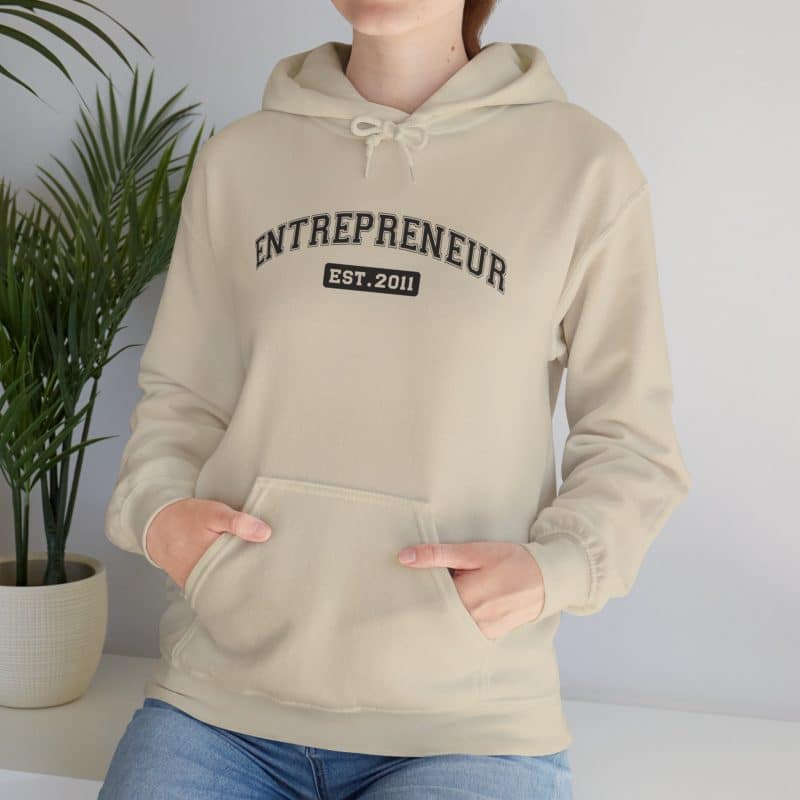 Entrepreneur Established Year Business Hoodie - Image 23