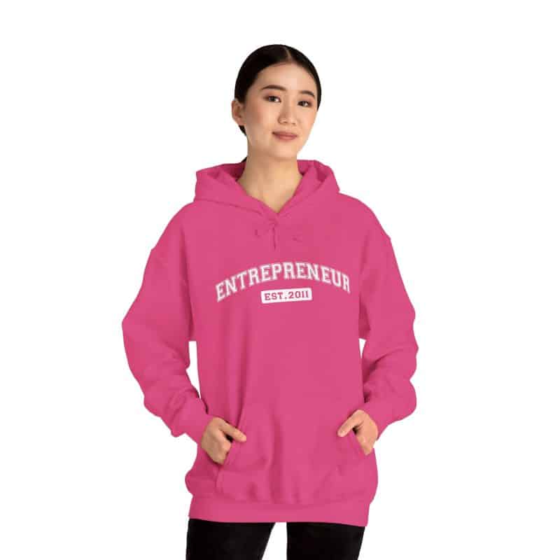 Entrepreneur Established Year Business Hoodie - Image 53