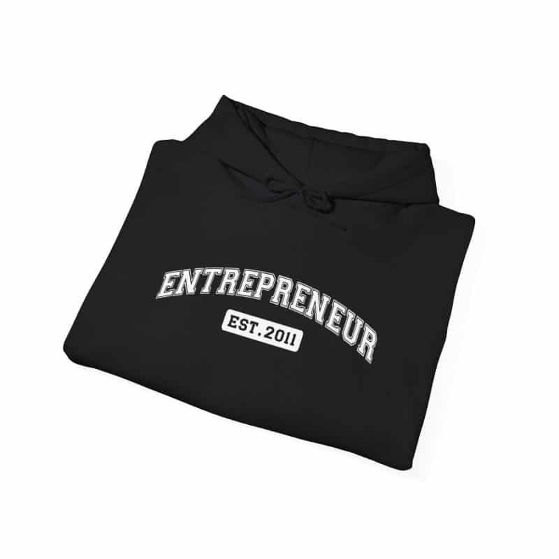 Entrepreneur Established Year Business Hoodie - Image 68