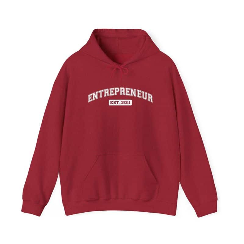Entrepreneur Established Year Business Hoodie - Image 57