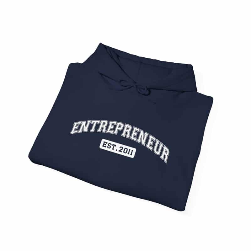 Entrepreneur Established Year Business Hoodie - Image 76