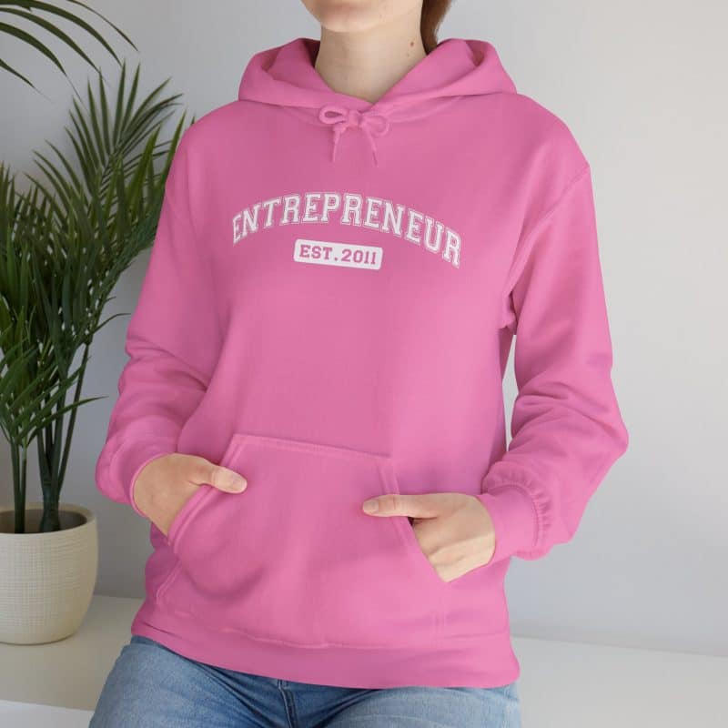 Entrepreneur Established Year Business Hoodie - Image 47
