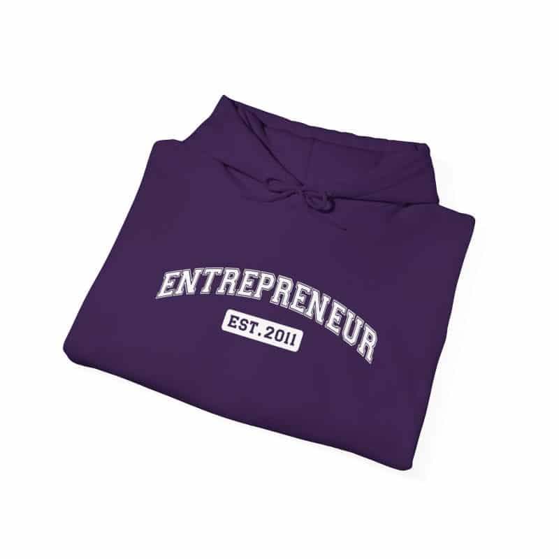 Entrepreneur Established Year Business Hoodie - Image 80