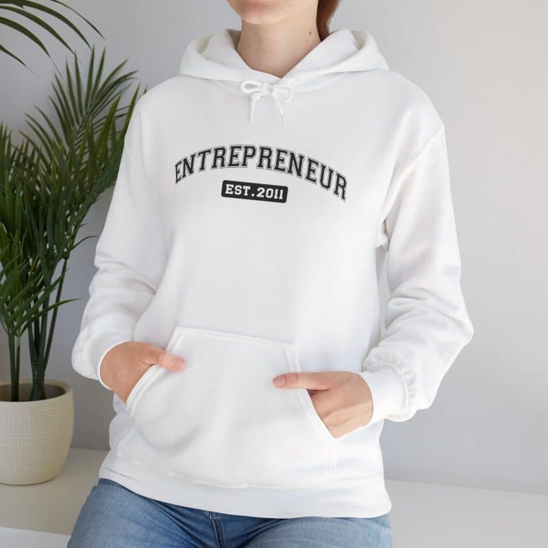 Entrepreneur Established Year Business Hoodie - Image 15