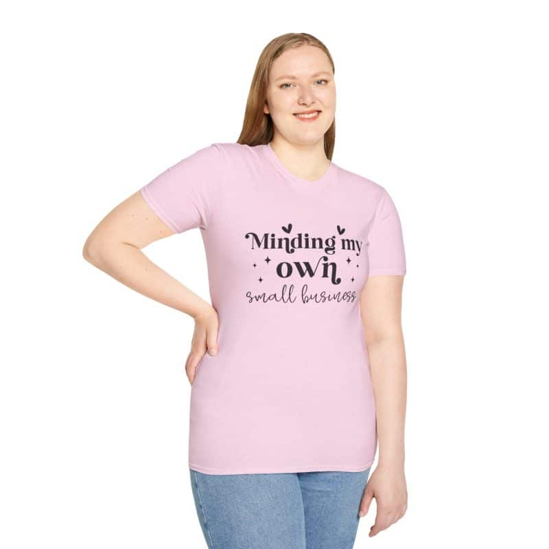 Minding My Own Small Business T-Shirt, Softstyle Tee for Entrepreneurs - Image 48
