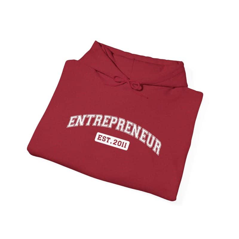 Entrepreneur Established Year Business Hoodie - Image 60