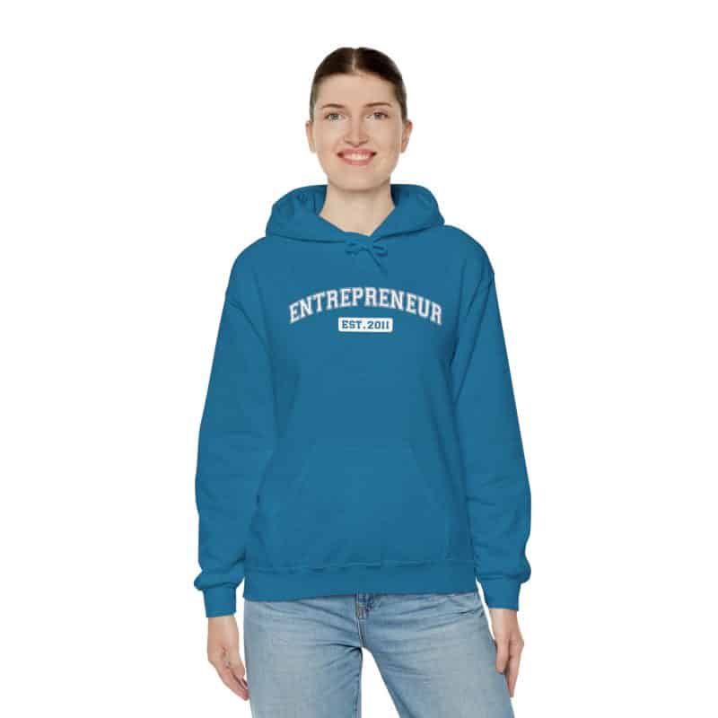 Entrepreneur Established Year Business Hoodie - Image 30