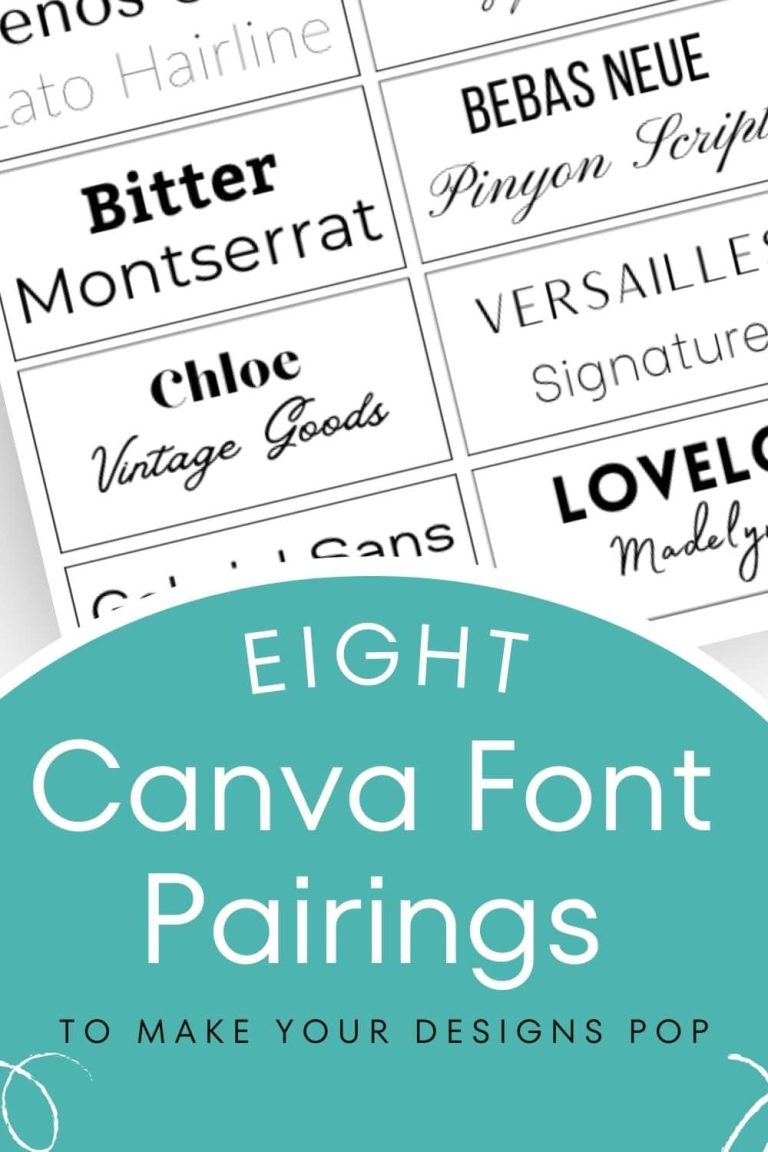 Canva Font Pairings I Love For My Pinterest Designs